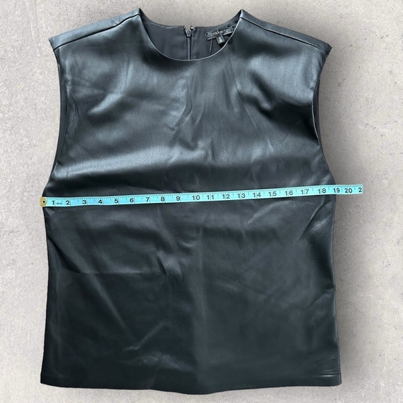 NWT Women’s Dynamite Michaela Faux Leather Muscle T-Shirt | M - Picture 8 of 10